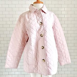 Chicos Coat Quilted Pink Jacket Size 2 petite NEW / NWT